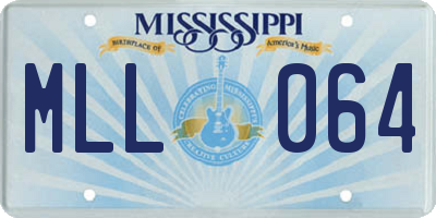 MS license plate MLL064