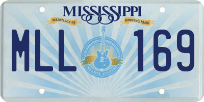MS license plate MLL169