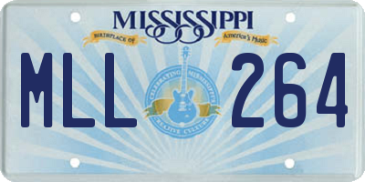 MS license plate MLL264