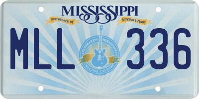MS license plate MLL336