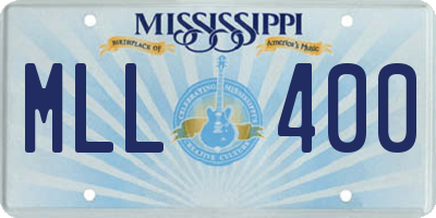 MS license plate MLL400