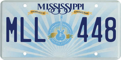MS license plate MLL448