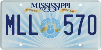 MS license plate MLL570
