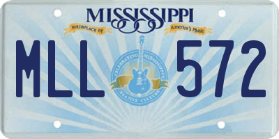 MS license plate MLL572