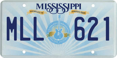 MS license plate MLL621
