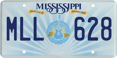 MS license plate MLL628