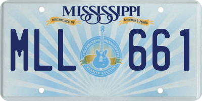 MS license plate MLL661