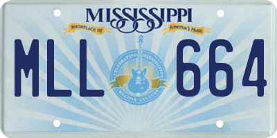 MS license plate MLL664