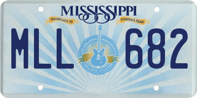 MS license plate MLL682