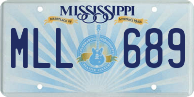 MS license plate MLL689