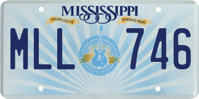 MS license plate MLL746