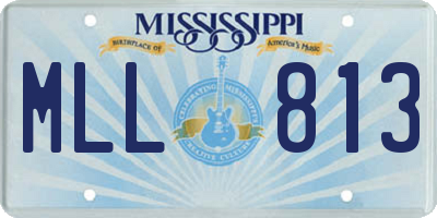 MS license plate MLL813