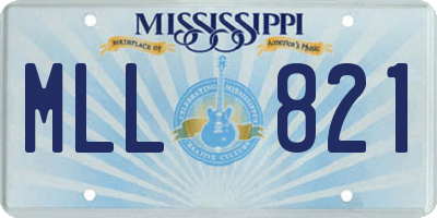 MS license plate MLL821