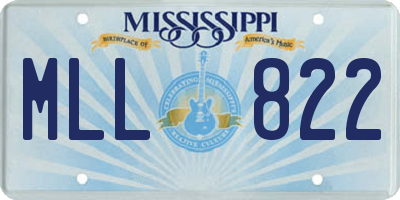 MS license plate MLL822