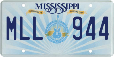 MS license plate MLL944