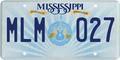 MS license plate MLM027