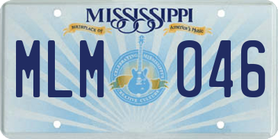 MS license plate MLM046