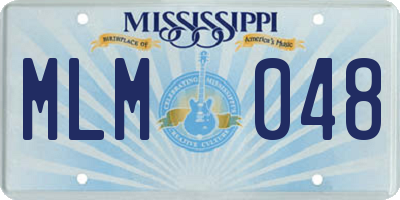 MS license plate MLM048