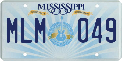 MS license plate MLM049