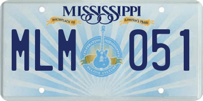 MS license plate MLM051
