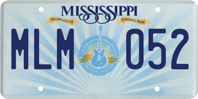MS license plate MLM052