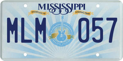 MS license plate MLM057