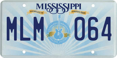 MS license plate MLM064