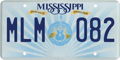 MS license plate MLM082