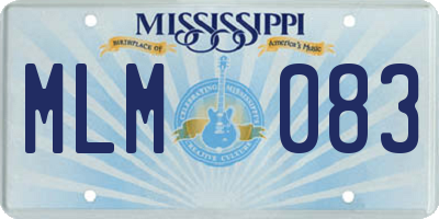 MS license plate MLM083