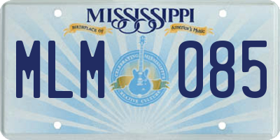 MS license plate MLM085