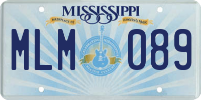 MS license plate MLM089