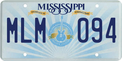 MS license plate MLM094
