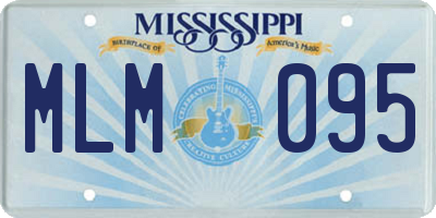 MS license plate MLM095