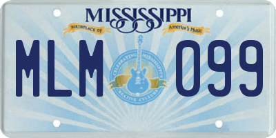MS license plate MLM099