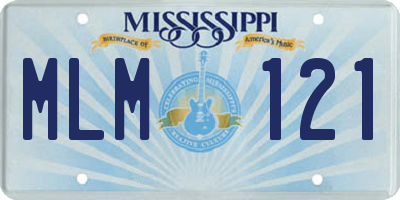 MS license plate MLM121