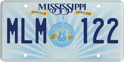 MS license plate MLM122