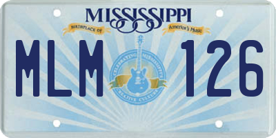 MS license plate MLM126
