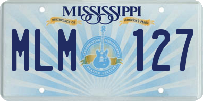 MS license plate MLM127