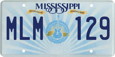 MS license plate MLM129