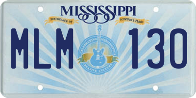 MS license plate MLM130