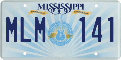 MS license plate MLM141