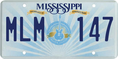 MS license plate MLM147