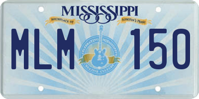 MS license plate MLM150