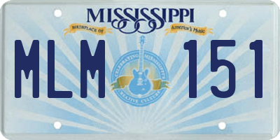 MS license plate MLM151