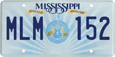 MS license plate MLM152