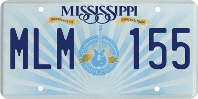 MS license plate MLM155