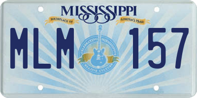 MS license plate MLM157