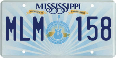 MS license plate MLM158