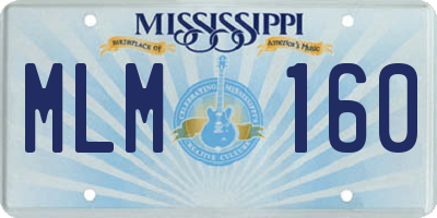 MS license plate MLM160