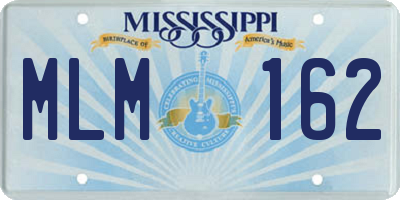 MS license plate MLM162